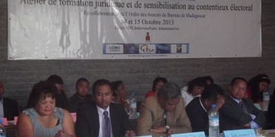 Voter sensitization on the use of single ballot, Madagascar - PACTE Project - 21 Septembre 2013 