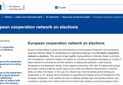 ECES support to the European Cooperation Network on Elections (ECNE)