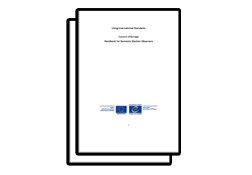 Manuale per gli osservatori elettorali nazionali, Consiglio d’Europa (2014)