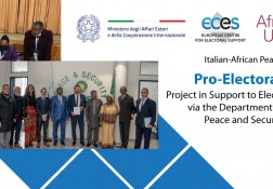 New Project in Support to Electoral Integrity in Africa via the Department of Political Affairs, Peace and Security of the African Union Commission.