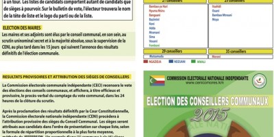 Leaflet for sensitisation, PACTE Comoros I