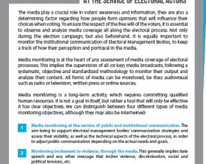 Ripresa del monitoraggio dei media nei processi elettorali