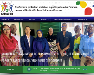 Le Projet « Renforcer la protection sociale et la participation des Femmes, Jeunes et Société Civile en Union des Comores (Shawiri - Comoros)